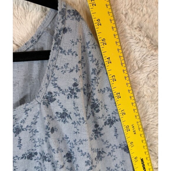 Lucky Brand Blue Floral Blouse - Picture 13 of 14